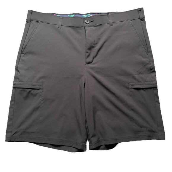 Birdie Bound Chino Golf Shorts Size 38 Black Performance Casual NWOT - Picture 1 of 7